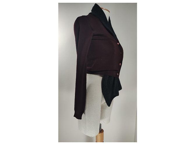 Miu Miu Strickjacke aus Wolle mehrfarbig Mehrfarben - Ansicht 2