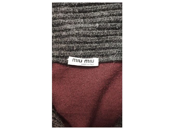 Miu Miu Strickjacke aus Wolle mehrfarbig Mehrfarben - Ansicht 4