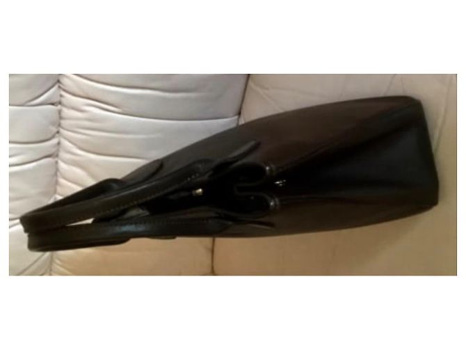 Longchamp Roseau Borsa a mano in pelle nera Nero - vista 6