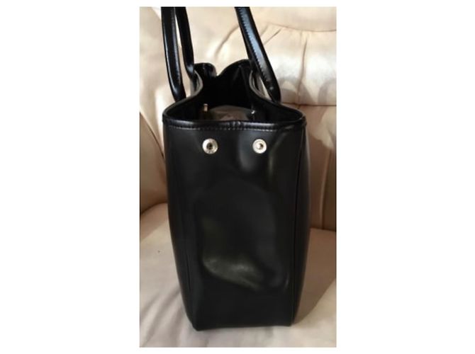 Longchamp Roseau Borsa Tote in Pelle Nera Nero - vista 6