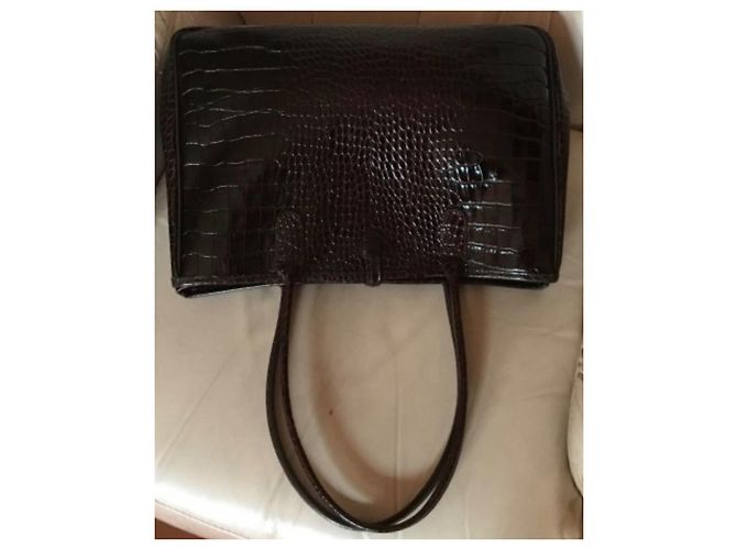 Longchamp Roseau Ledertasche Dunkelbraun - Ansicht 2