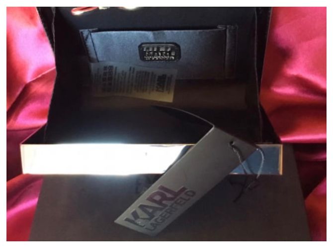 Karl Lagerfeld Pochette Minaudière Karl Metallica Metallico - vista 3