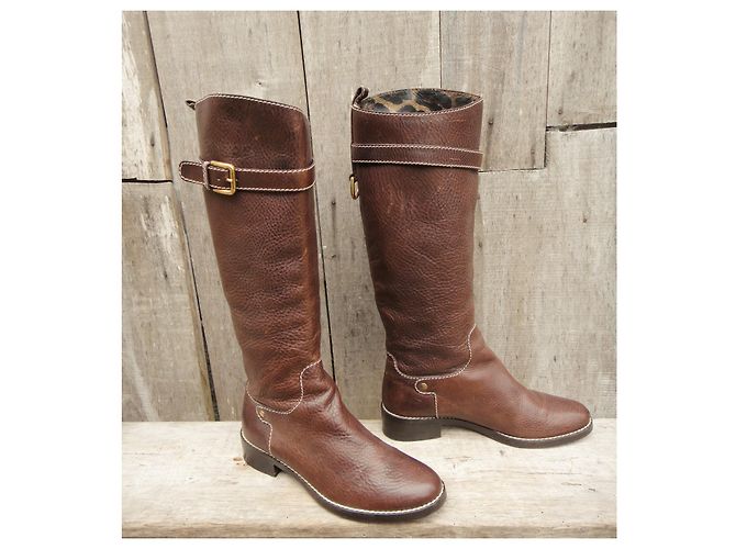 botas Dolce & Gabbana p 39,5 Castaño - vista 2