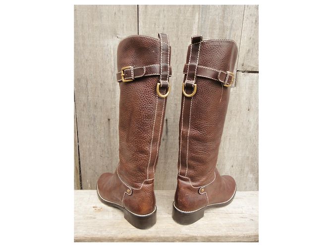 botas Dolce & Gabbana p 39,5 Castaño - vista 4