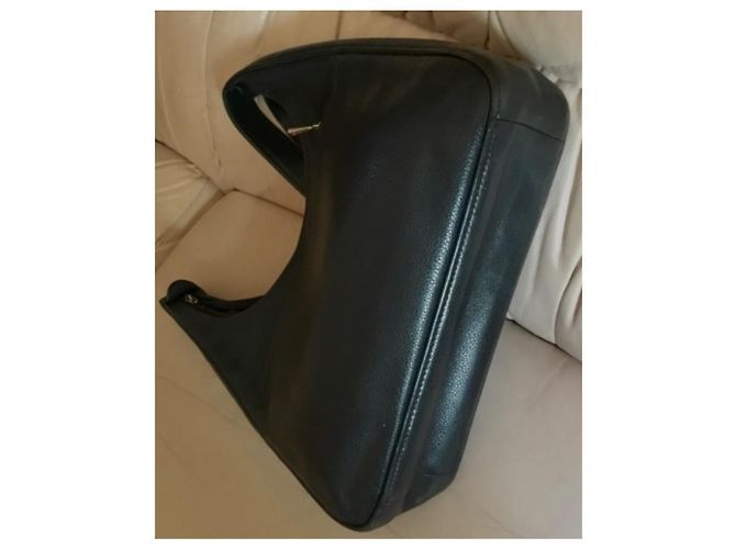 Borsa Besace Longchamp in Pelle Blu Navy - vista 5