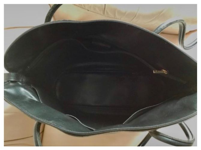 Longchamp Borsa Tote in pelle nera Nero - vista 3