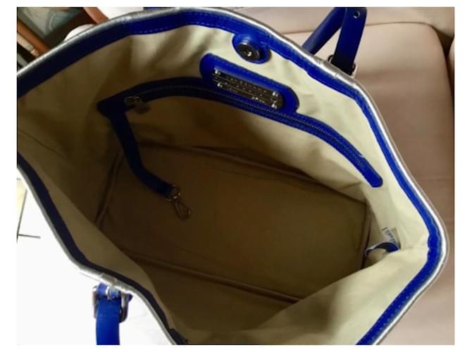 Borsa a secchiello Longchamp in pelle blu - vista 6