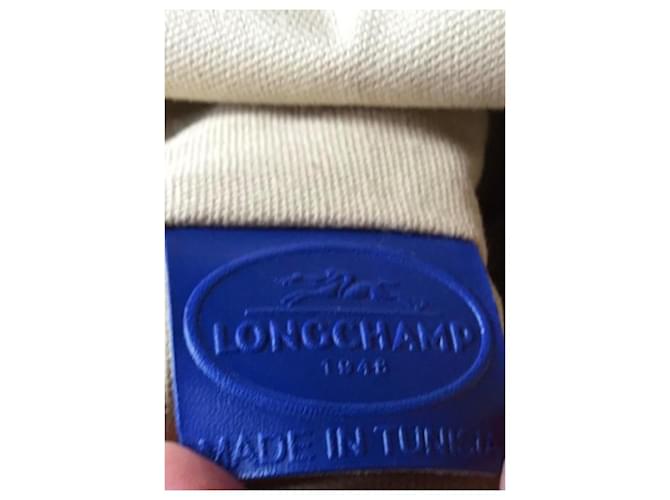 Borsa a secchiello Longchamp in pelle blu - vista 7