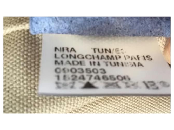 Borsa a secchiello Longchamp in pelle blu - vista 8