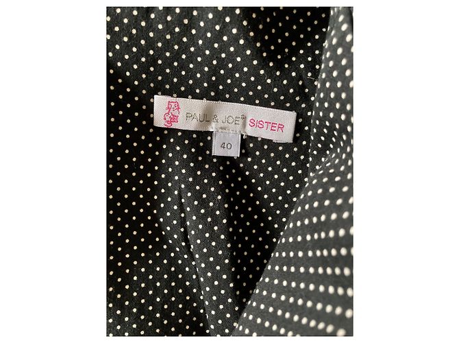 Vestido Paul & Joe Sister de algodón negro y blanco - vista 3