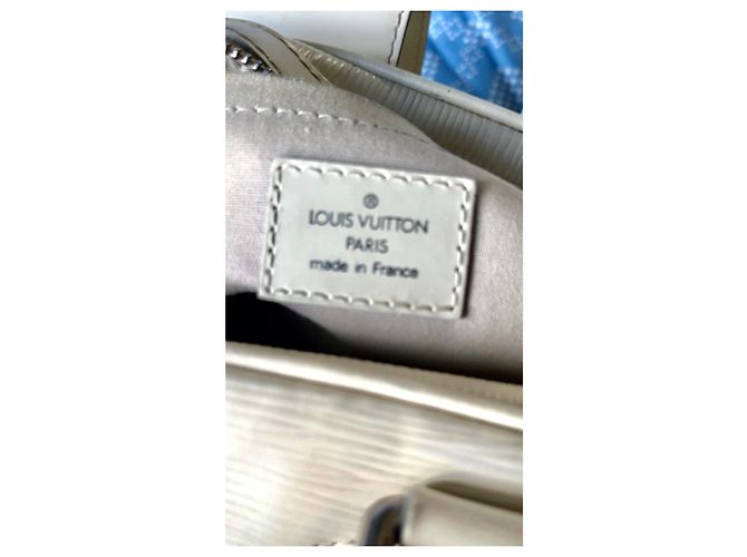 Bowling Borsa Louis Vuitton Montaigne in pelle Epi avorio Bianco sporco - vista 5