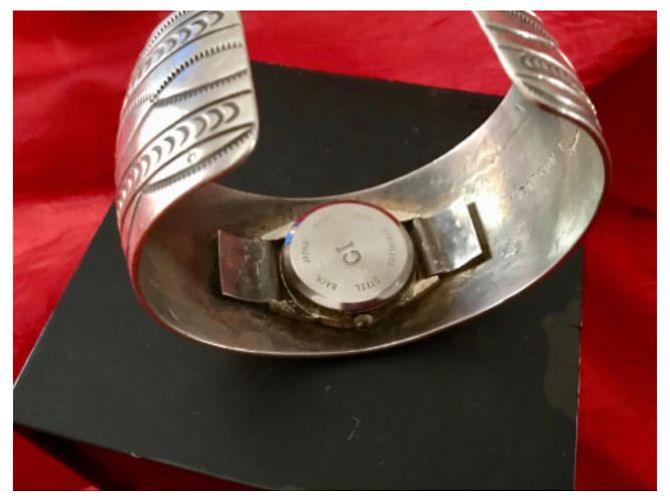 Autre Marque Pulsera de reloj B.Carson Navajo Kokopelli Dancer en plata - vista 4