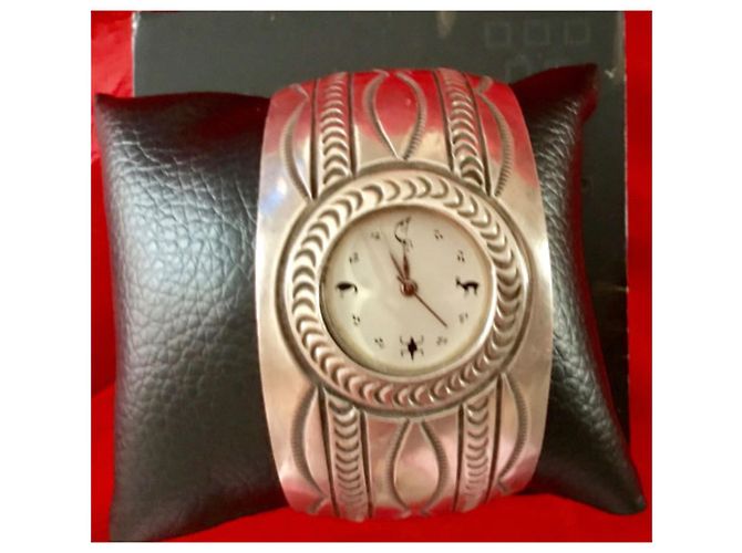 Autre Marque Pulsera de reloj B.Carson Navajo Kokopelli Dancer en plata - vista 6