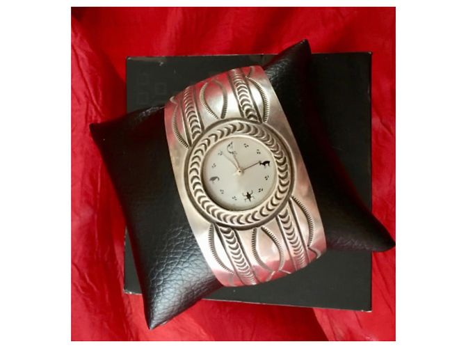 Autre Marque Pulsera de reloj B.Carson Navajo Kokopelli Dancer en plata - vista 7
