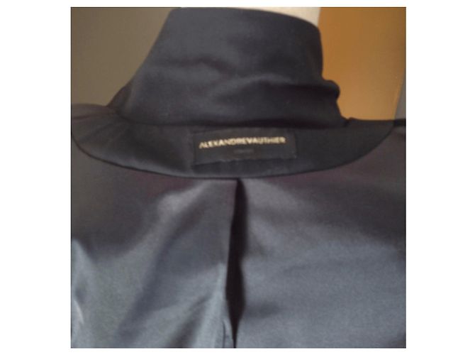 Giacca spencer Alexandre Vauthier in crepe nera Nero - vista 4