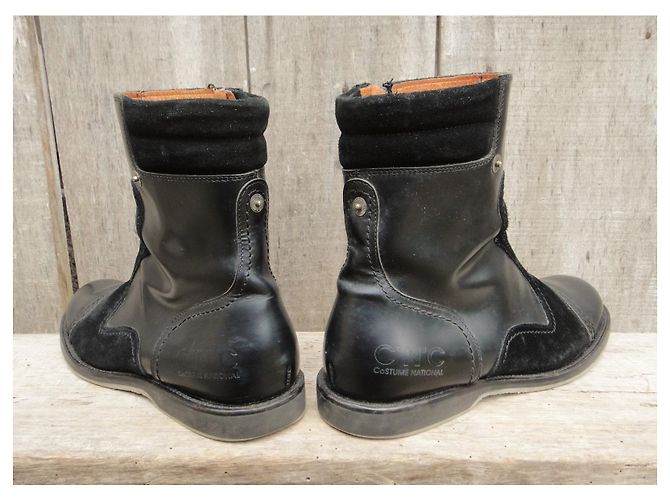 Costume National CNC Trachtenstiefeletten p 41 Schwarz - Ansicht 4