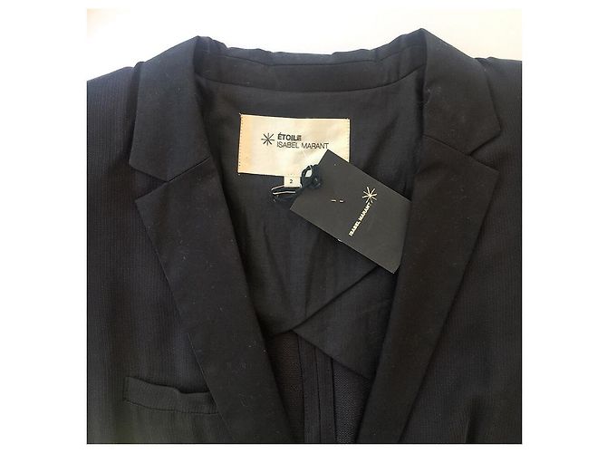 Isabel Marant Etoile Harlow Jacke Schwarz Viskose - Ansicht 3
