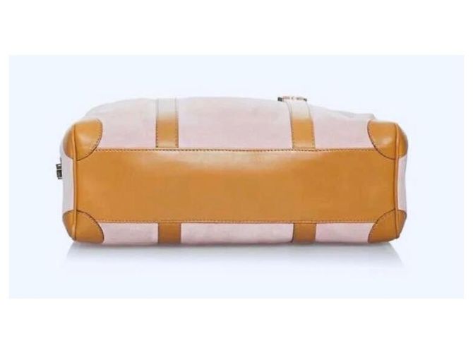 Ophidia Borsa Gucci Boston Rosa in Camoscio e Pelle - vista 10