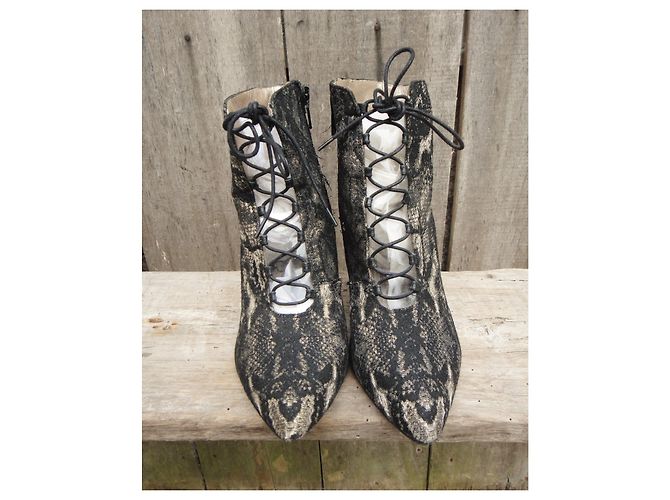 Autre Marque Francois Pinet tamaño de botas 37,5 Negro Dorado - vista 3