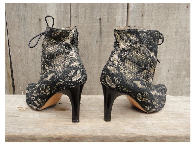 Autre Marque Francois Pinet tamaño de botas 37,5 Negro Dorado - vista 4
