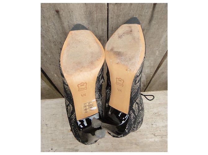 Autre Marque Francois Pinet tamaño de botas 37,5 Negro Dorado - vista 5