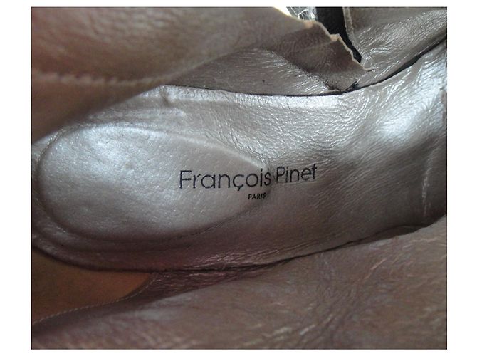 Autre Marque Francois Pinet tamaño de botas 37,5 Negro Dorado - vista 6