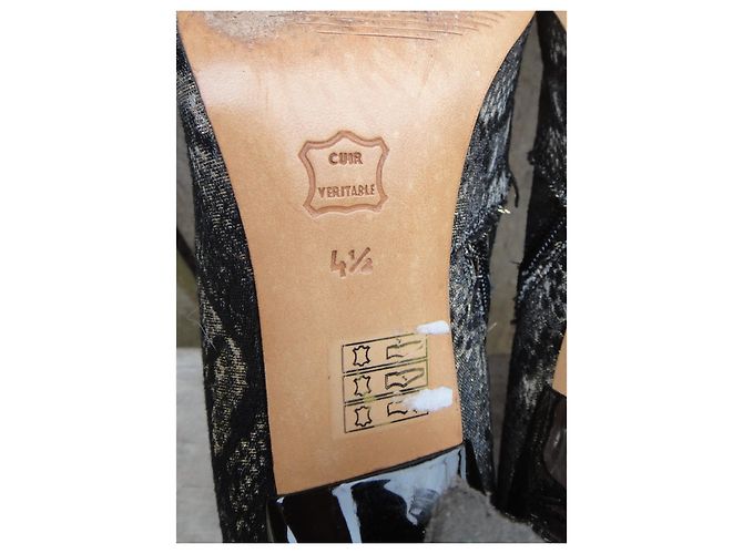 Autre Marque Francois Pinet tamaño de botas 37,5 Negro Dorado - vista 7
