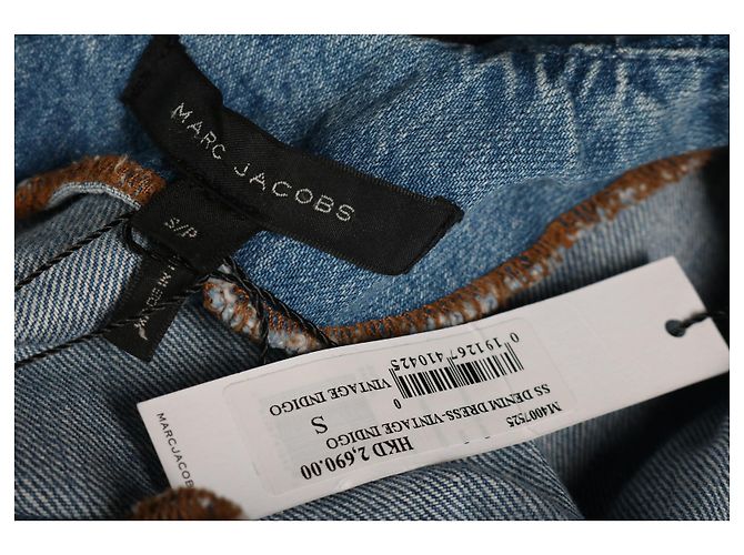 Vestido vaquero Marc Jacobs de algodón azul - vista 4