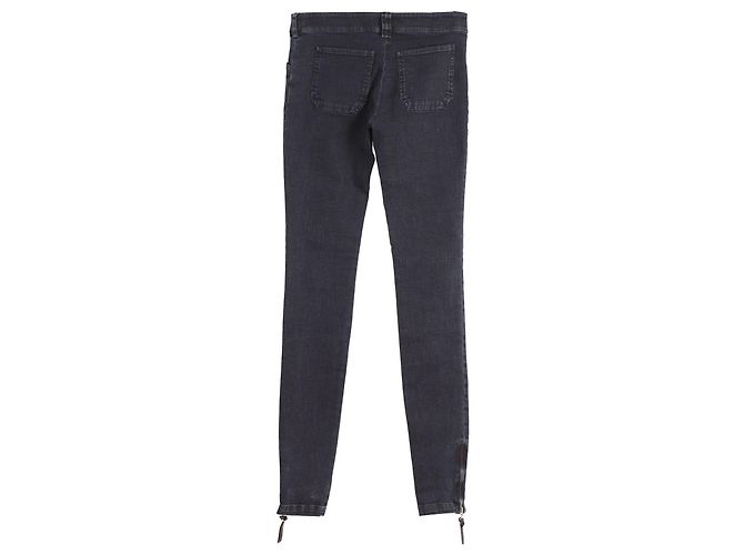 Vaqueros ajustados Balenciaga en denim de algodón azul marino - vista 2