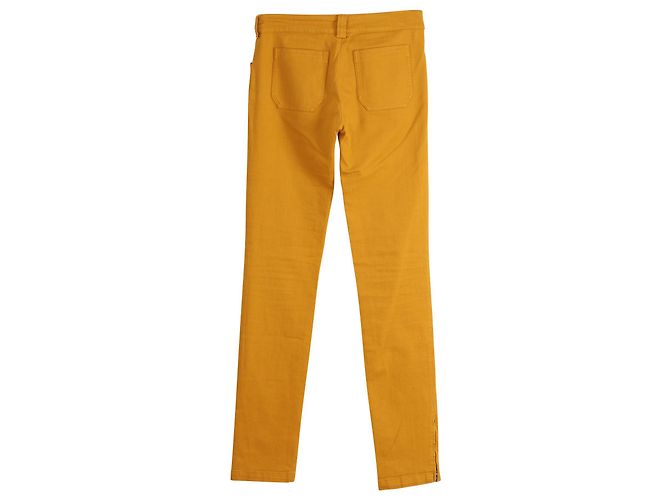 Pantalones Balenciaga Slim-Fit en denim de algodón amarillo naranja - vista 2