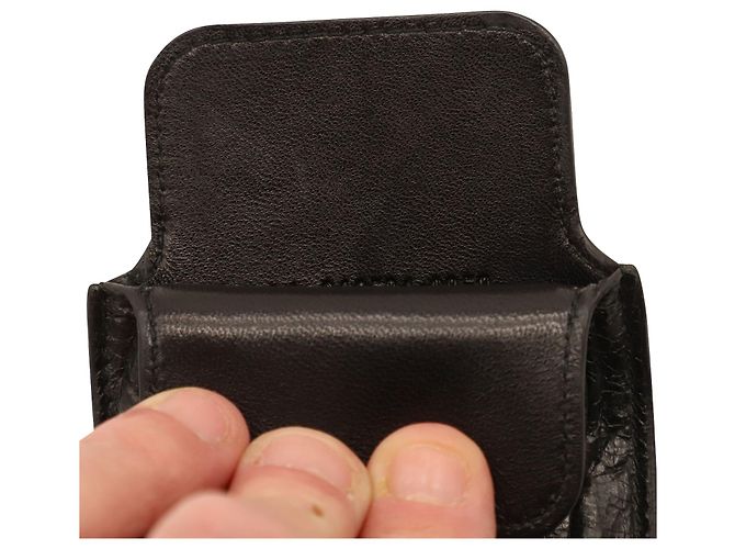 Custodia per telefono Balenciaga in pelle nera Nero - vista 3