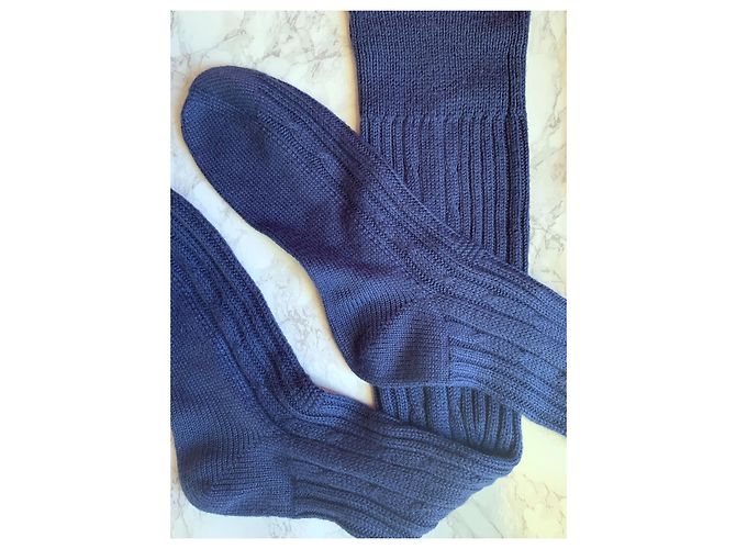 Calcetines altos Chanel Azul - vista 4