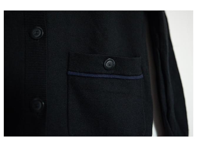 Cambon Chanel Uniform schwarz-blaue Strickjacke - Ansicht 2