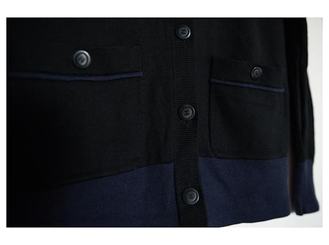 Cambon Chanel Uniform schwarz-blaue Strickjacke - Ansicht 3