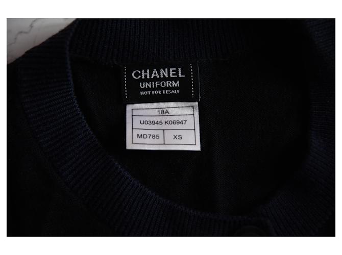 Cambon Chanel Uniform schwarz-blaue Strickjacke - Ansicht 6