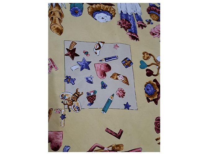 Karl Lagerfeld ULTRA Rara sciarpa di seta Marrone Nero Rosa Blu Multicolore Beige D'oro Crudo Giallo Crema Cognac Corallo Nocciola Bronzo Castagno Caramello Cioccolato Rame Turchese Fuschia - vista 6