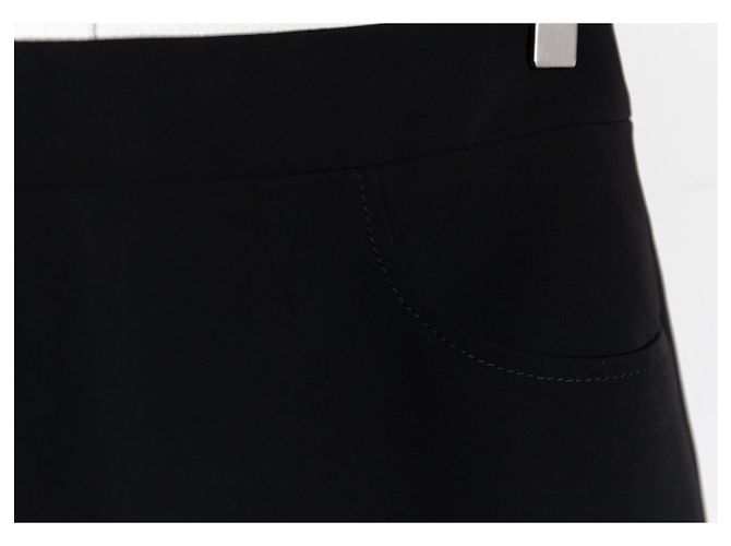 Falda de traje negra Chanel Negro - vista 2