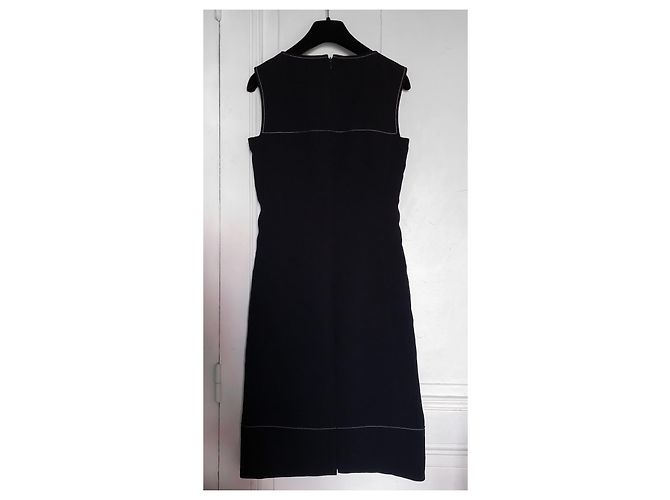 Chanel dunkelblaues Anzugkleid - Ansicht 3