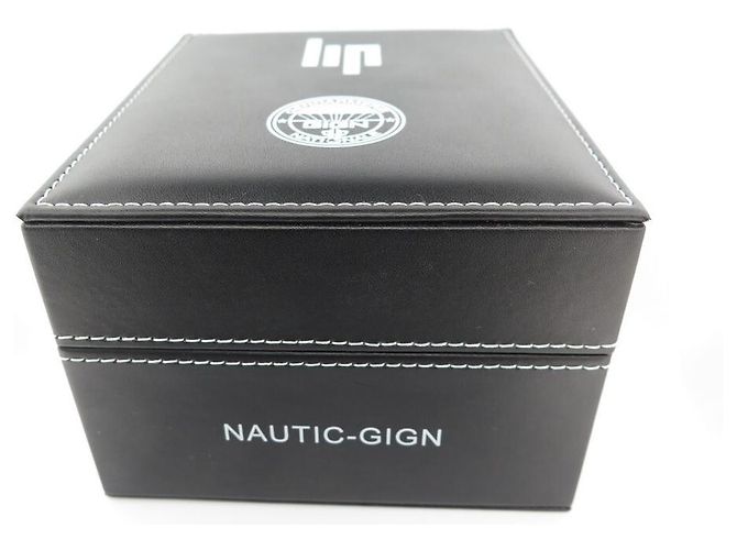 NOVO RELÓGIO LIP GRANDE NÁUTIC SKI GIGN 41 RELÓGIO CRONÓGRAFO AUTOMÁTICO MM Preto - vista 12