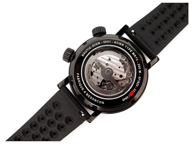 NOVO RELÓGIO LIP GRANDE NÁUTIC SKI GIGN 41 RELÓGIO CRONÓGRAFO AUTOMÁTICO MM Preto - vista 4