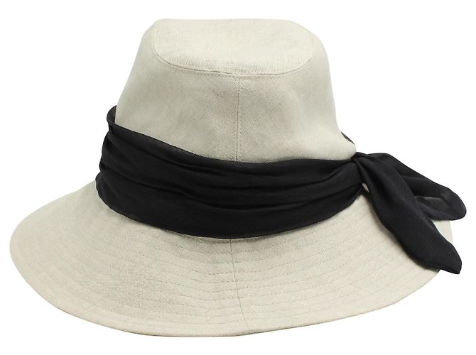 Cappello Eugenia Kim Jordana in Lino Beige - vista 2