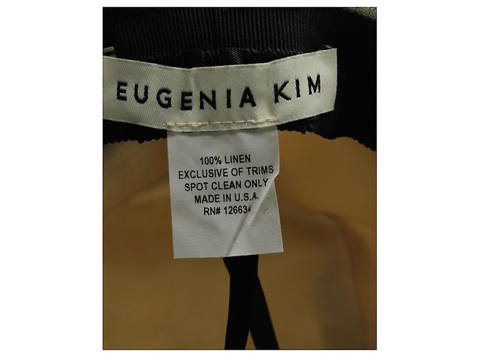 Cappello Eugenia Kim Jordana in Lino Beige - vista 4