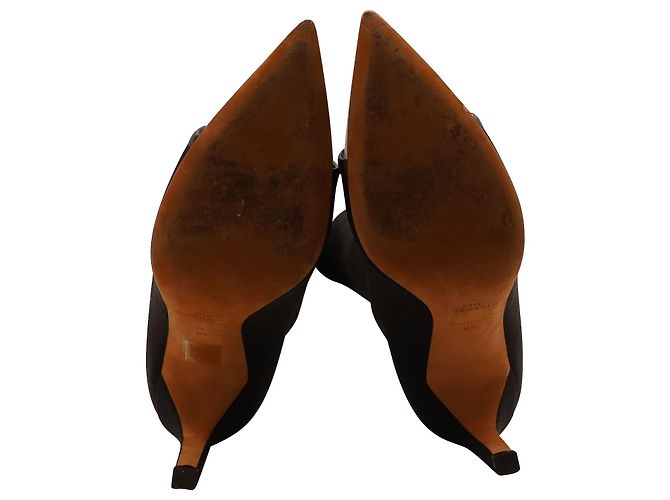 Givenchy Overknee-Stretch-Strickstiefel mit weißer Lederkappe aus schwarzem Elastan - Ansicht 5
