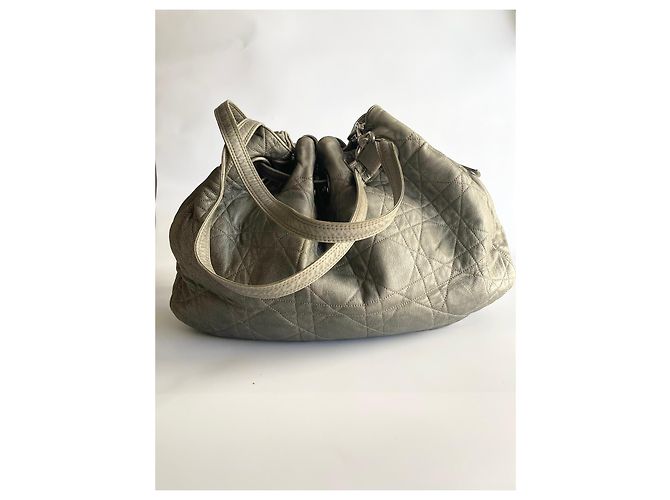Borsa secchiello Christian Dior Le Trente in pelle grigia Grigio - vista 12