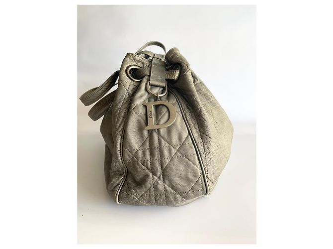 Borsa secchiello Christian Dior Le Trente in pelle grigia Grigio - vista 13