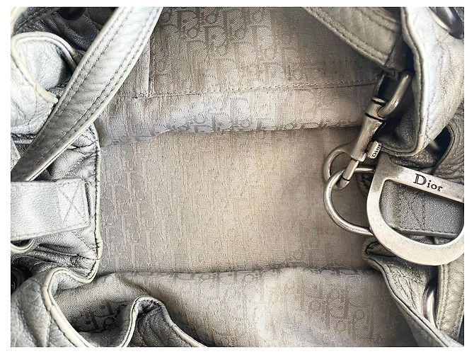 Borsa secchiello Christian Dior Le Trente in pelle grigia Grigio - vista 14