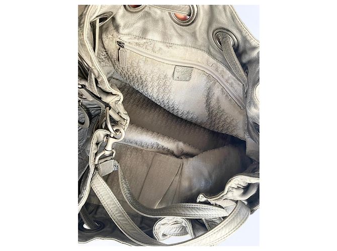 Borsa secchiello Christian Dior Le Trente in pelle grigia Grigio - vista 16