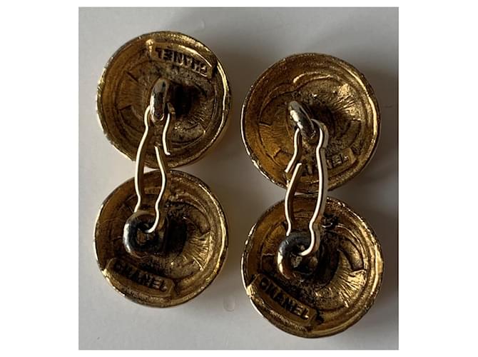Chanel Cufflinks Golden - view 2