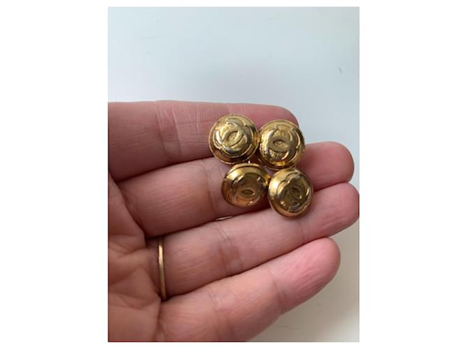 Chanel Cufflinks Golden - view 5