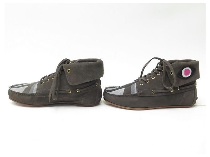 NEUF CHAUSSURES JEROME DREYFUSS BOTTINES 25CHPCRS 39 ANTHRACITE NEW BOOTS SHOES - vue 2